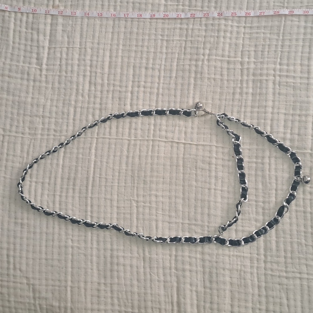 Black & Silver Chainbelt SZ M/L
